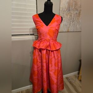 Pink and Orange Dress